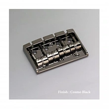 Gotoh 404SJ-4-CK басовый бридж, 4 струны, стальные сёдла, чёрный хром