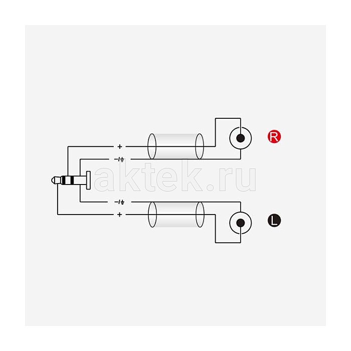 ROXTONE GPTC140/3 аудиокабель Jack 3,5–RCA, 3 м 3
