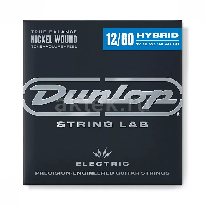 Dunlop DEN1260 Electric Guitar комплект струн электрогитары для пониженного строя