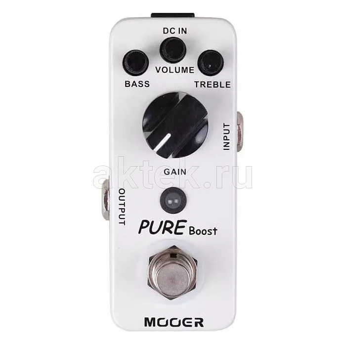 Mooer Pure Boost педаль бустера, усиление 20 дБ