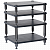 Cтойка для Hi-Fi аппаратуры NorStone Como 2 Black Leather