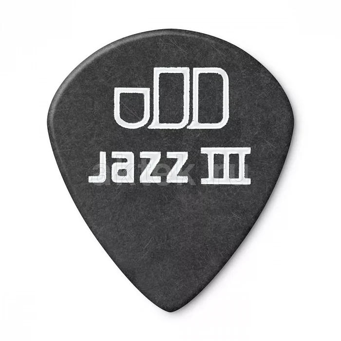 Dunlop 482P114 Tortex Pitch Black Jazz медиаторы, 1,14 мм 3
