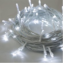 Гирлянда нить с эффектом мерцания (белый провод) 24В NEON-NIGHT 100x4 Вт LED 10м белый
