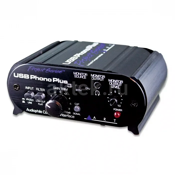 ART USB Phono Plus Project Series фонокорректор-конвертер, TOSLINK, S/PDIF