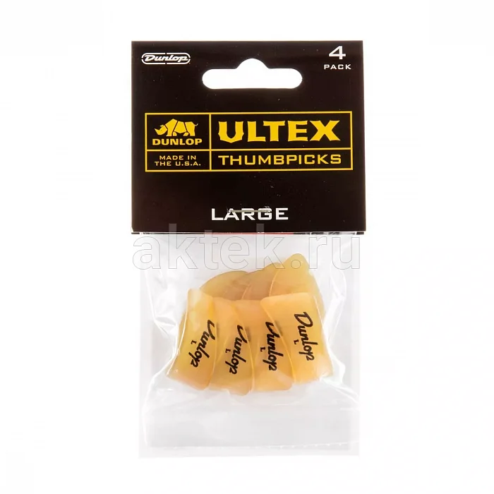 Dunlop 9073P Ultex Gold 4Pack медиатор-коготь, 4 шт