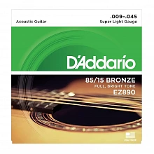 D'Addario EZ890 комплект струн, калибр 9-45, Super Light