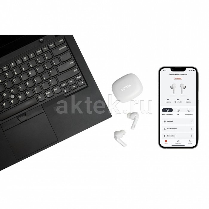 DENON AH-C840NCW White беспроводные наушники 5