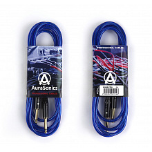 AuraSonics J63J63-3TBU гитарный кабель Jack TS 6,3 мм - Jack TS 6,3 мм