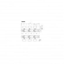 Gotoh 35G-450-G колки для классической гитары, комплект 2