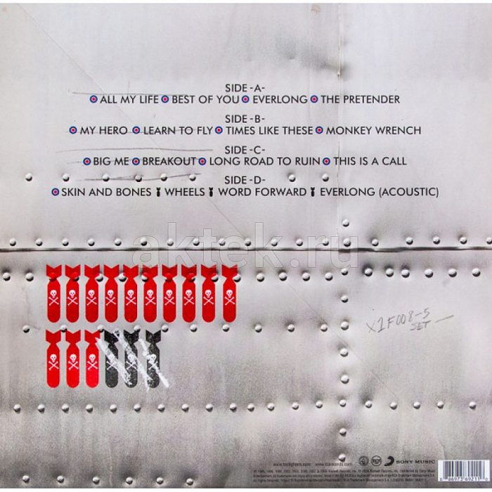 Виниловая пластинка FOO FIGHTERS - GREATEST HITS 180 GRAM BLACK VINYL 12" 2