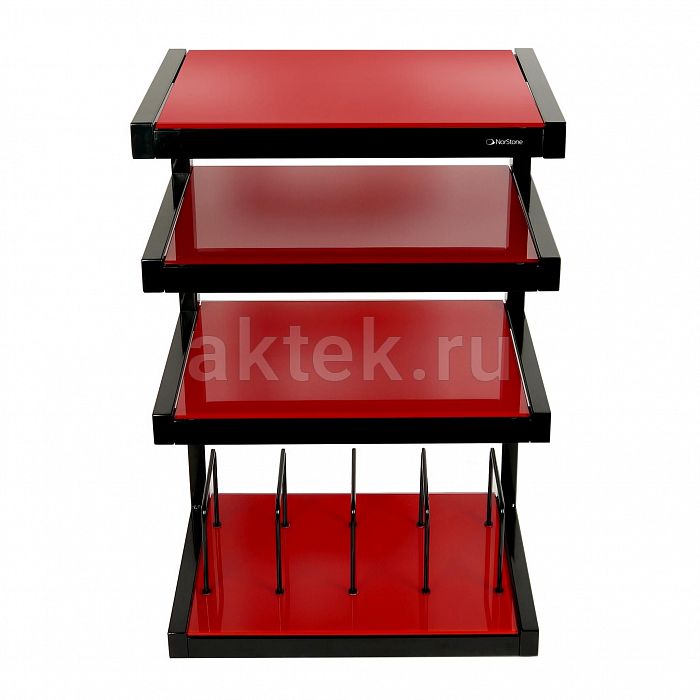 NorStone Esse Hifi VInyl Black/Red стойка для Hi-Fi аппаратуры 2