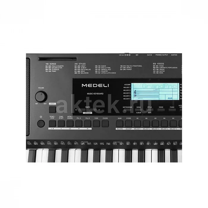 Medeli M361 синтезатор, 61 клавиша, 128 голосов, 653 тембра 5