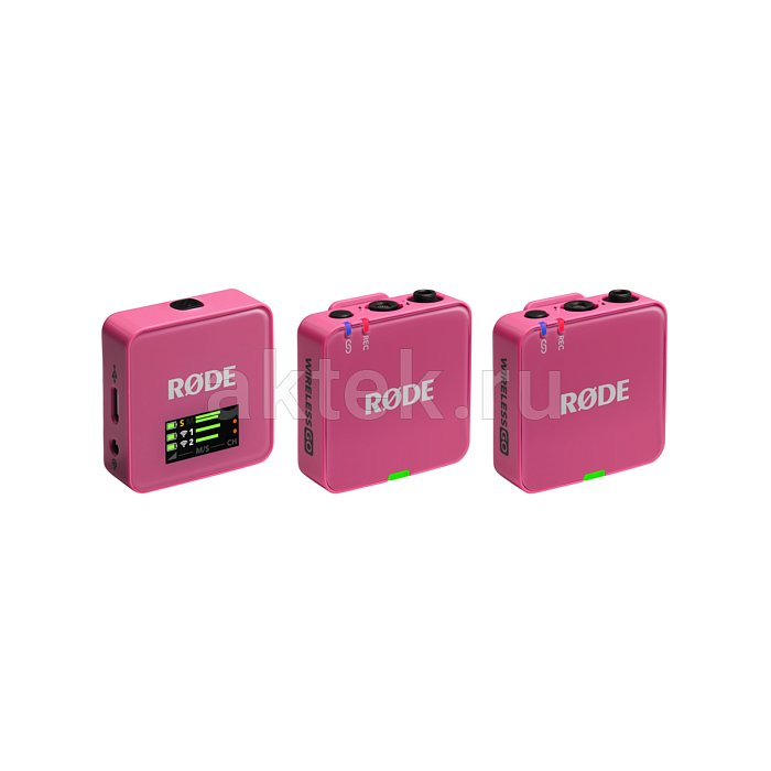 RODE Wireless GO (Gen 3) PINK ультракомпактная двухканальная