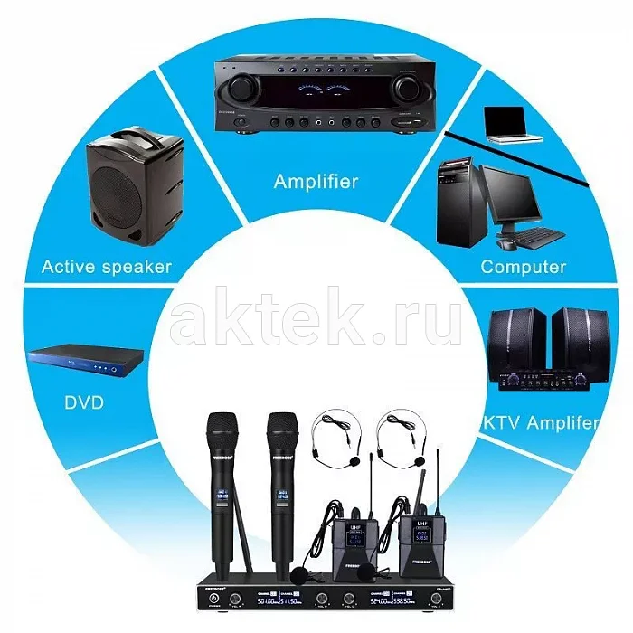 FREEBOSS FB-U400H2 BandC микрофонная радиосистема 4