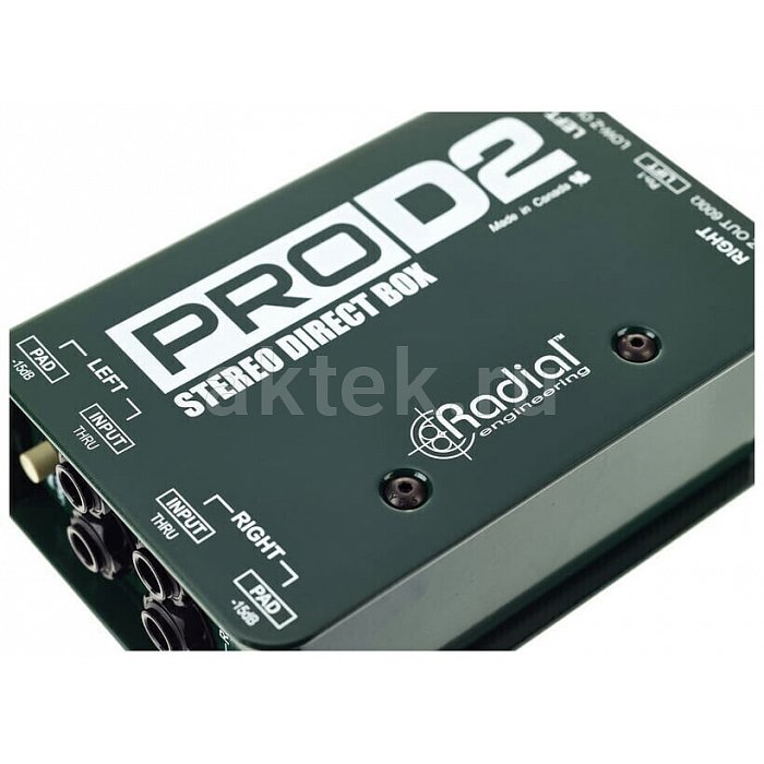 Директ-бокс Radial ProD2 2-channel Passive Instrument Direct Box 4
