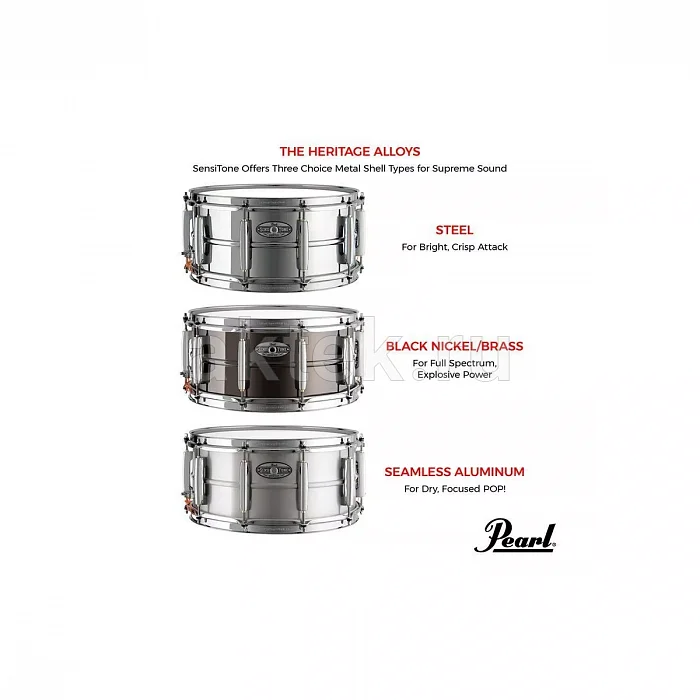 Pearl STH1465BR малый барабан, 14″×6,5″, латунь 10