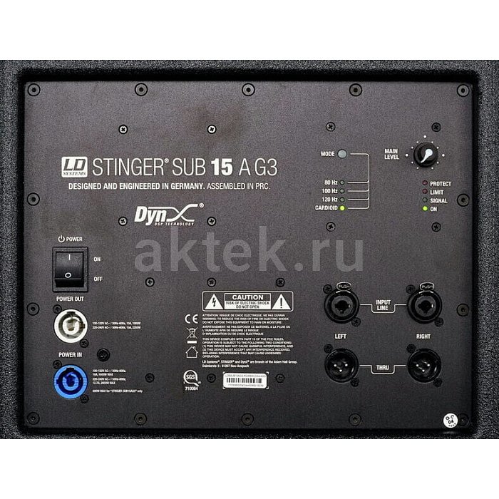 Активный сабвуфер LD Systems LDESUB15AG3AMP 6