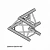 Dura Truss DT 33 C21-L90 угловая секция фермы, 90°