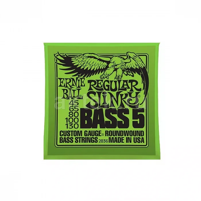 Ernie Ball 2836 комплект струн, 5 струн, калибр 45-130