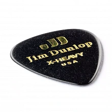 Dunlop 483P03XH Celluloid Black Extra Heavy медиаторы, целлулоид, 12 шт 2