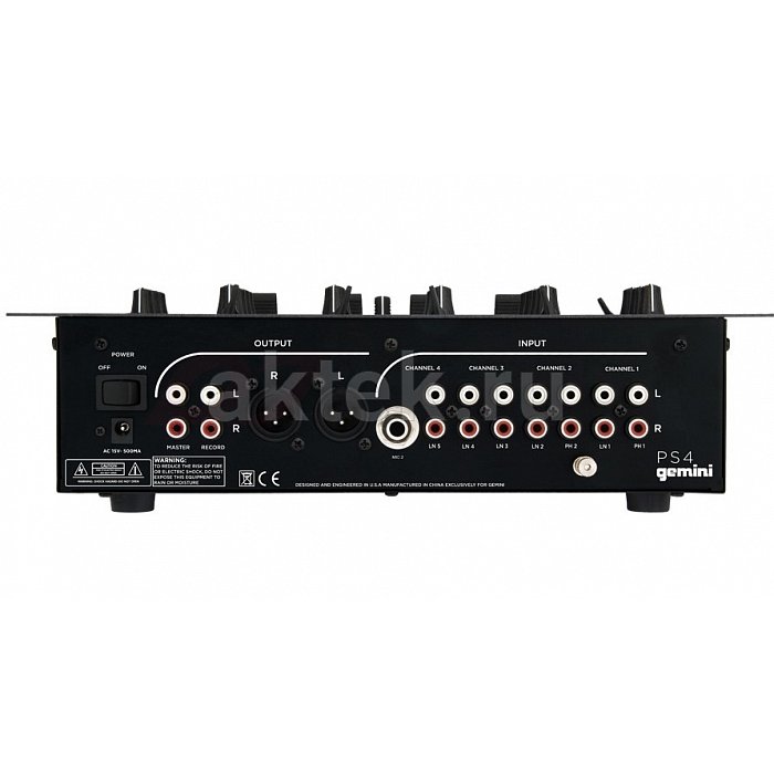 DJ микшер Gemini PS4 3