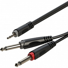 ROXTONE RAYC130/2 аудиокабель Jack 3,5–Jack 6,3, 2 м, 2×1×0,14 мм²