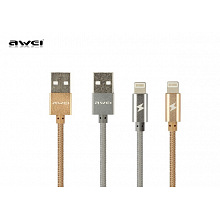 Кабель USB Lightning AWEI CL-300 1м золото 2