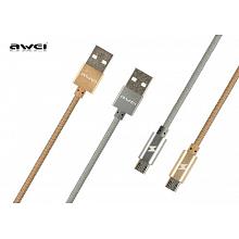 Кабель Micro USB AWEI CL-400 1м серебро 2