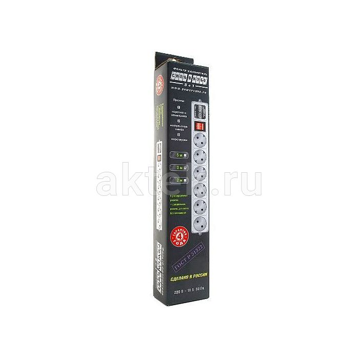 Сетевой фильтр Power Cube 5+1 5 м 2