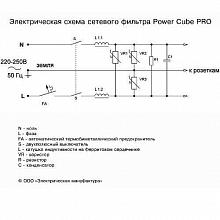 Сетевой фильтр Power Cube Pro черный 5 м 3