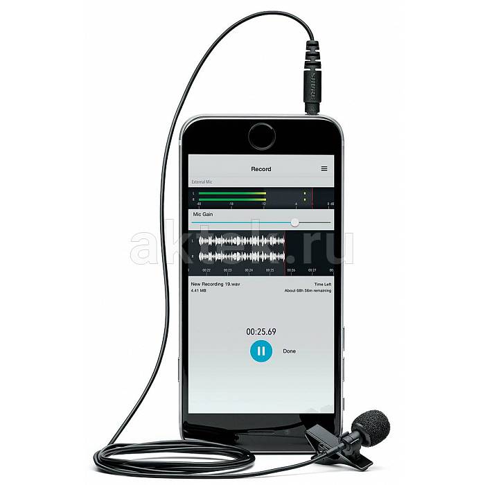 Конденсаторный петличный микрофон SHURE MOTIV MVL 3