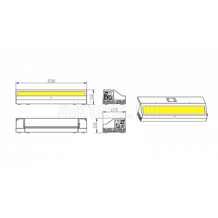 SILVER STAR SS5451XHM-F AuroCYC 180 Hex IP CYC-прожектор, IP65 5