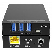 Digis EX-USB100-3 USB3.2-удлинитель 5Гбит/с до 100м с хабом 1×4