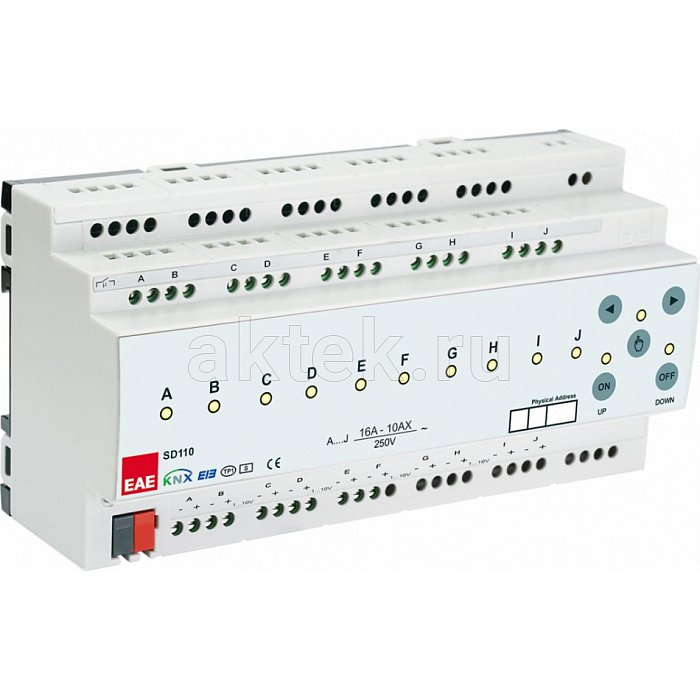 EAE Technology SD110 KNX-контроллер 10×0–10В 10 реле 16А