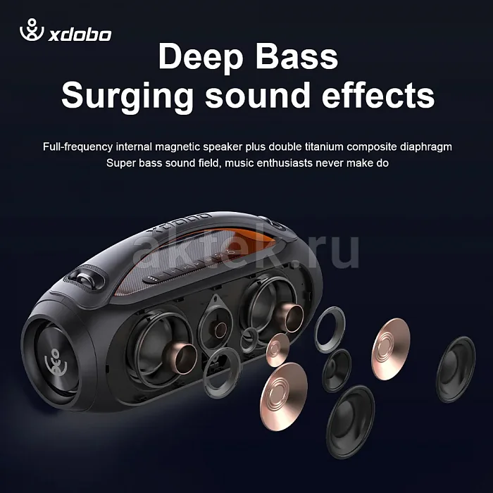 Караоке-система с двумя микрофонами Xdobo Vibe Plus 80 Вт 6
