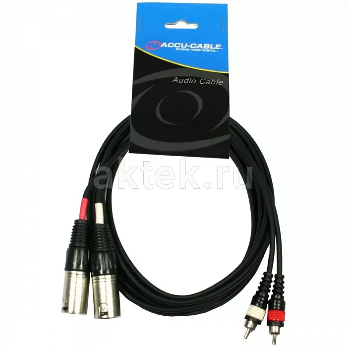 ADJ AC-2XM-2RM/3 аудиокабель XLR–RCA, 3 м 2