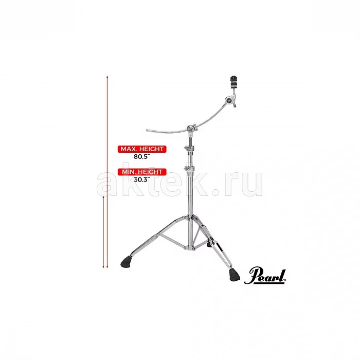 Pearl B-1030C стойка-журавль для тарелки, изогнутая стрела Boomerang 8
