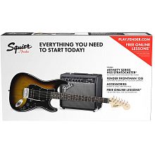 Электрогитара FENDER Squier Affinity Series™ Stratocaster® HSS Pack, Laurel Fingerboard, Brown Sunburst, Gig Bag, 15G - 230V EU 2