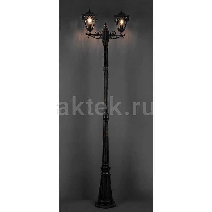 Светильник садово-парковый Feron PL4078 черное золото 2
