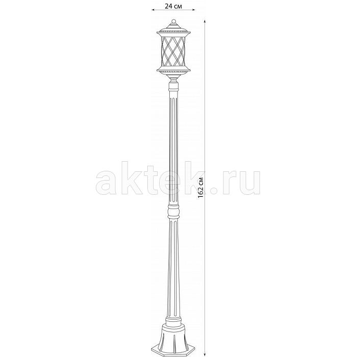 Светильник садово-парковый Feron PL5037 черное золото 3