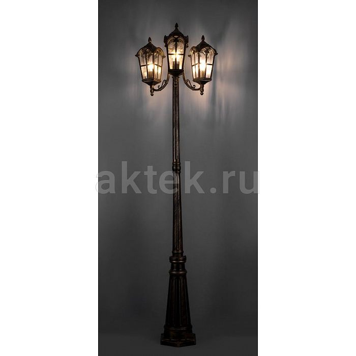 Светильник садово-парковый Feron PL5110 черное золото 2