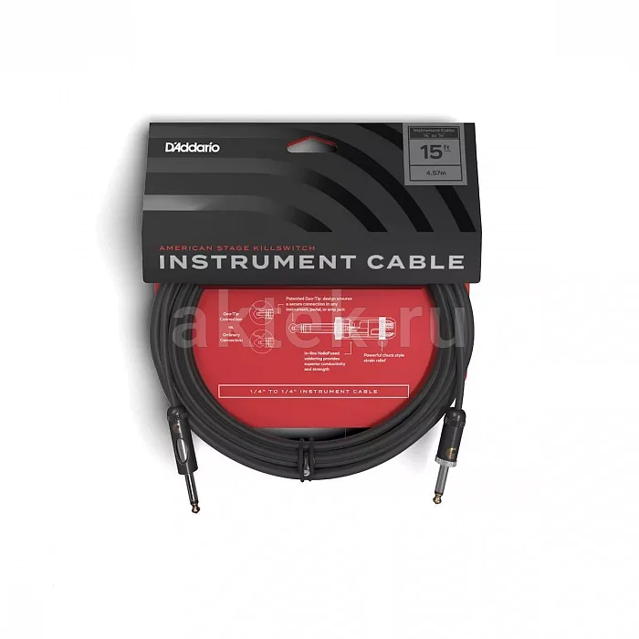 D’Addario PW-AMSG-15 инструментальный кабель, 4,57 м 4
