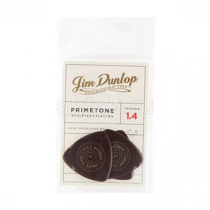 Dunlop 513P140 Primetone Triangle Smooth 3Pack медиаторы, 1,4 мм 3