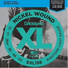 D'Addario EXL158 струны для баритон-электрогитары, 13-62