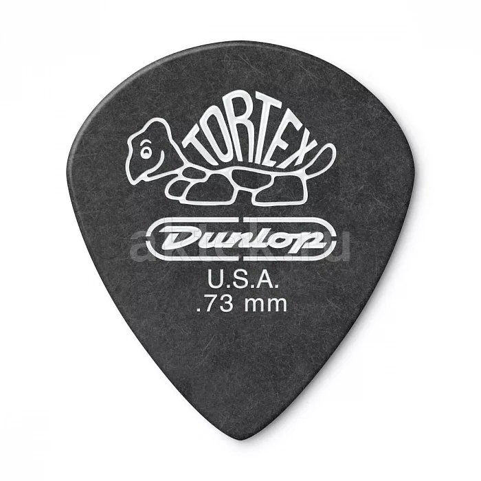 Dunlop 482P073 Tortex Pitch Black Jazz медиаторы, 0,73 мм