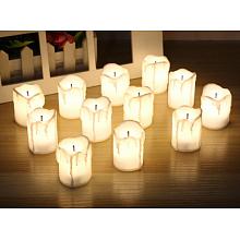Светодиодные свечи набор 12шт. Candle LED Wick белый
