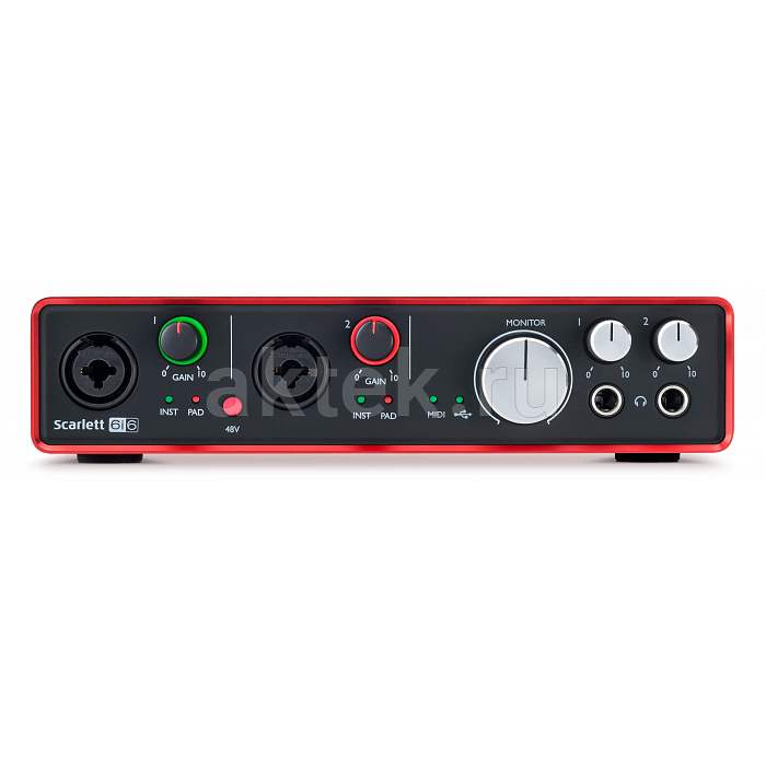 Аудиоинтерфейс FOCUSRITE Scarlett 6i6 2nd Gen 4