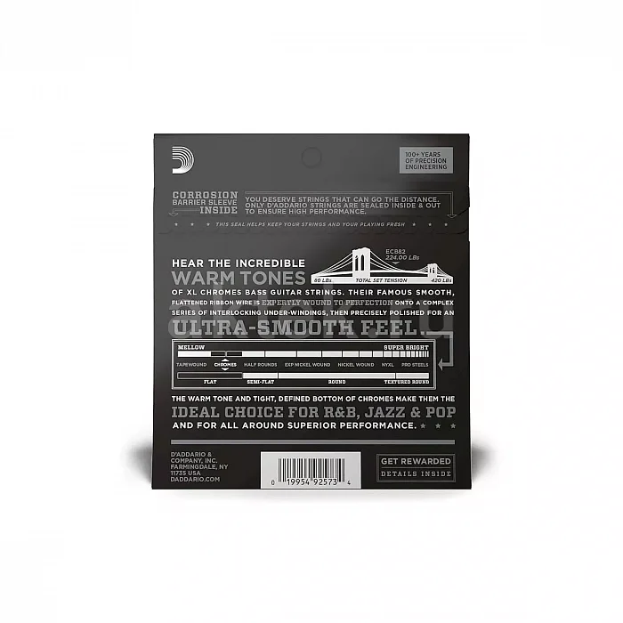 D'Addario ECB82 струны для бас-гитары, 50-105 2