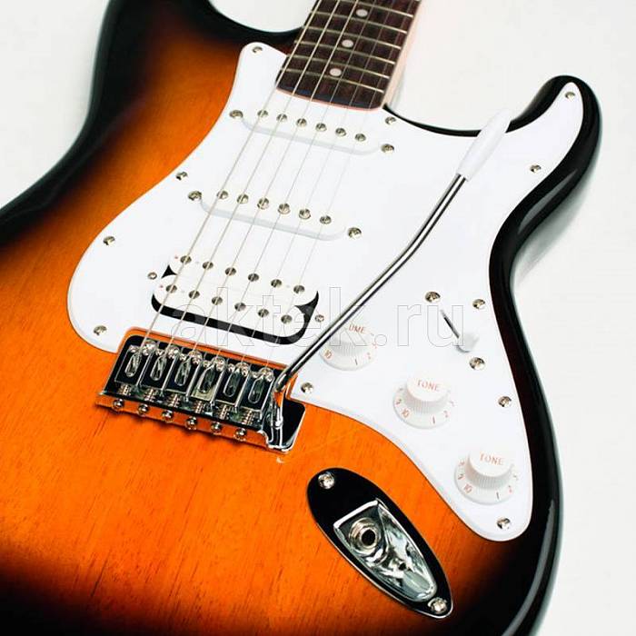 Электрогитара FENDER SQUIER AFFINITY STRATOCASTER RW BROWN SUNBURST 2