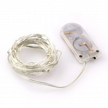 Светодиодная гирлянда на батарейках Girland Dew 20 LED 2м разноцветная 2